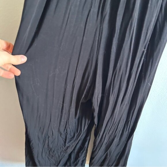 Anthropologie Maeve Sz M Black Relaxed Halter Jumpsuit - Picture 8 of 11